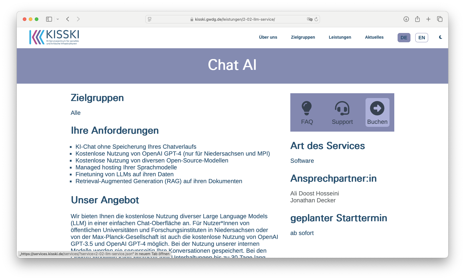 GWDG-KISSKI Startseite Buchen1